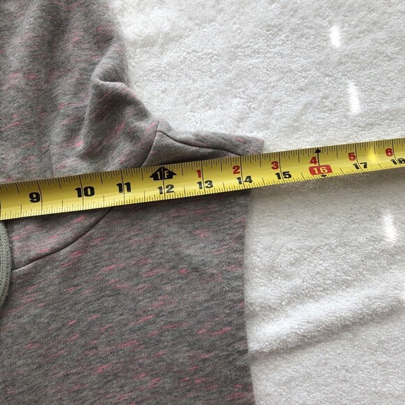 VENUS WOMENS SIZE SMALL ROMPER SHORT JUMP SUIT GRAY/PINK SLEVELESS HOODI WG - Picture 7 of 10